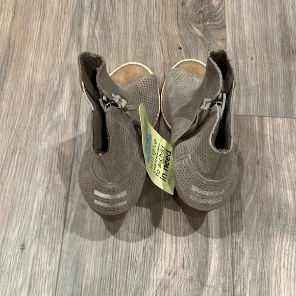 NWT LADIES TOMS MAJORCA PEEP TOE BOOTS SIZE 5.5 - Picture 3 of 8